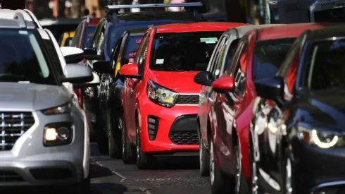 Automovilistas en Santiago