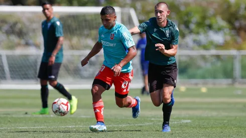 Nicolás Guerra marcó un doblete en la goleada de la U ante Santiago Wanderers.