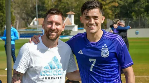 Pablo Solari no escondió su deseo: jugar con Lionel Messi los Juegos Olímpicos de París 2024.