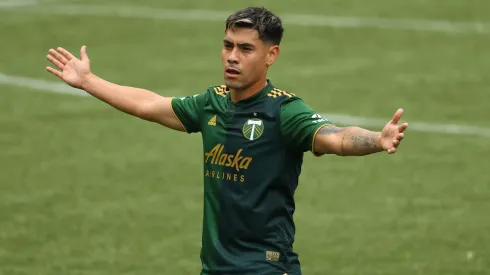 Felipe Mora jugando por Portland Timbers