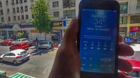 Calor en Santiago