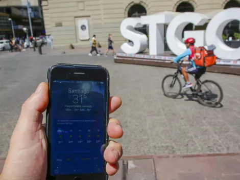 ¿Cuándo bajan las temperaturas en Santiago?