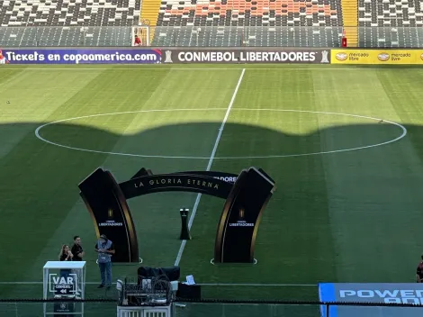 Así está la cancha del Estadio Monumental para Copa Libertadores