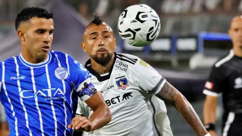 Vidal solo pudo jugar un tiempo en esta vuelta ante Godoy Cruz.