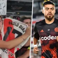 Paulo Díaz le cumple el sueño a una hincha de River Plate y se llena de elogios