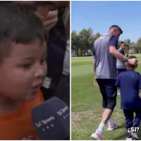 Niño del viral 'Aguante Talleres' visita el equipo de los chilenos