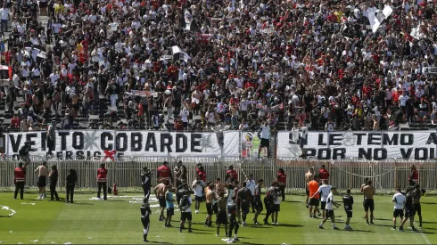 Hinchas de Colo Colo en el Arengazo.