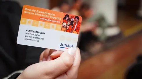 Tarjeta Junaeb 2024.