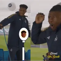 Cracks del Real Madrid y Francia esperan a la Roja con divertido test y un globo reventado