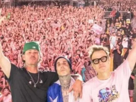 Insólito momento se vivió en el show de Blink 182 en Lollapalooza Chile