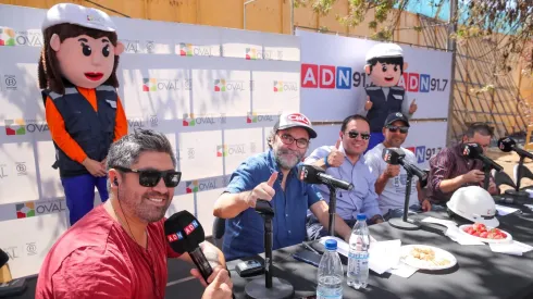 Beausejour y Radio ADN estuvieron en la obra de la construcción