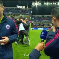 Claudio Bravo queda loco con guardias que atrapan a hinchas de Albania: \'Tranquilo nada\'