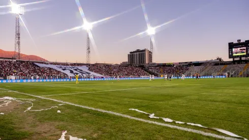 El estadio Monumental tuvo varios trabajos en su cancha luego del mal estado en que se vio en el inicio de la temporada.