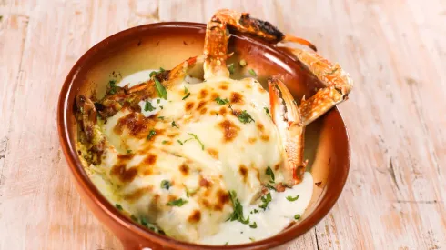 Receta pastel de jaiba.