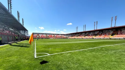 La cancha del estadio Zorros del desierto para el partido ante la U.