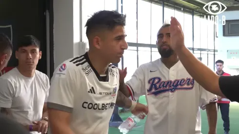 Guillermo Paiva recibió la bendición de Arturo Vidal.