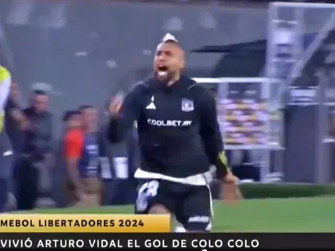 Video: El desahogo de Vidal en el gol de Cepeda