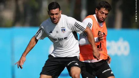 Ramiro González en el entrenamiento de este viernes en Colo Colo.
