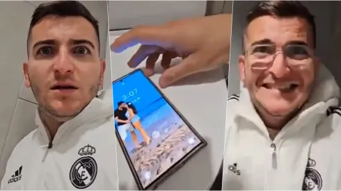 El hincha se encerró en un baño para poder ver el partido al otro día.