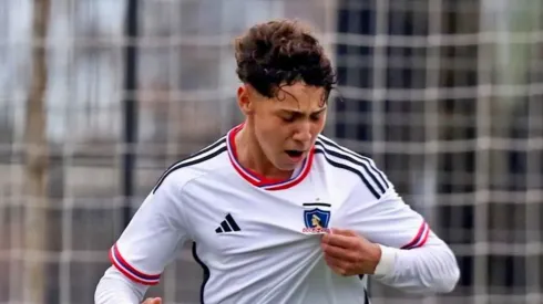 Franco Garrido Caszely juega en la Sub 16 de Colo Colo.