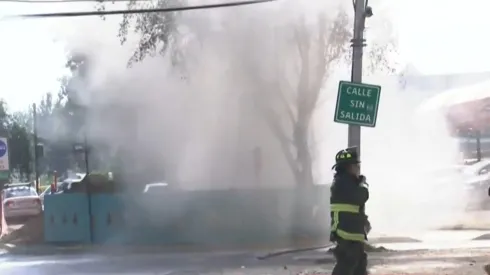 Fuga de gas en Plaza Egaña