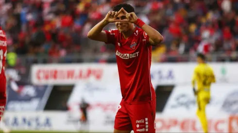 Así celebró Flavio Moya su golazo ante Cobreloa.