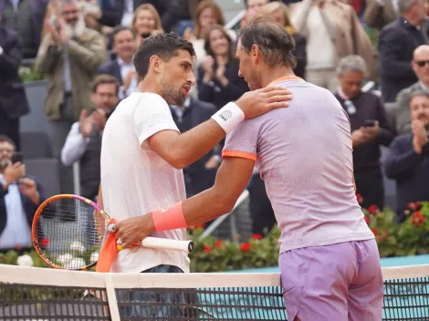 ¡Nunca visto! Cachín le pide la camiseta a Nadal en Madrid