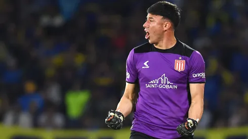 Matías Mansilla celebra ante Boca Juniors.