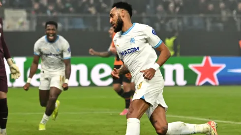 Aubameyang festeja para Olympique de Marsella.