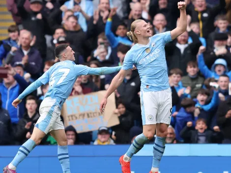 Con Haaland parece trampa: el City golea y sigue al acecho