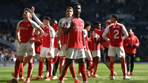 Saka festejo un tanto de Arsenal.