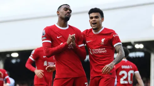 La alegría de los futbolistas de Liverpool.