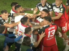 La feroz agresión de Paulo Díaz en el empate de River Plate vs. Nacional