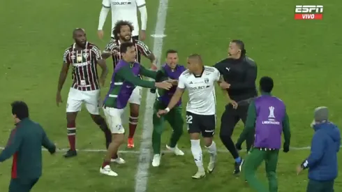 Benegas tuvo una furiosa reacción contra Marquinhos de Fluminense