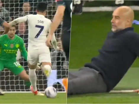 Pep en el suelo: la jugada que pudo costarle la Premier al City