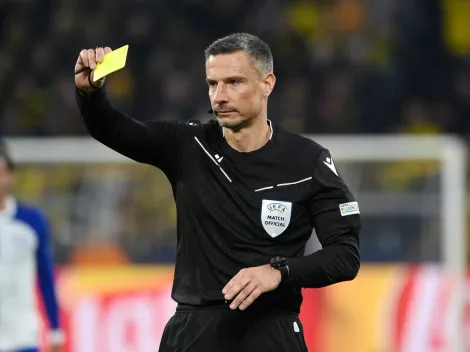 Árbitro de la Champions League llega con los "papales manchados"