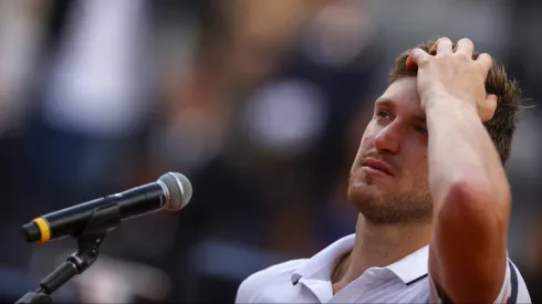 Nicolás Jarry durante la premiación en Roma.