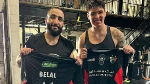 Ignacio Bahamondes y Palestino le alegraron el día a Belal Muhammad.