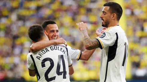 Los jugadores de Real Madrid, a puro festejo.