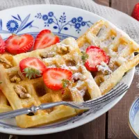 Receta de waffles fácil y rápida sin manteca, ni leche, ni huevo: Preparación paso a paso