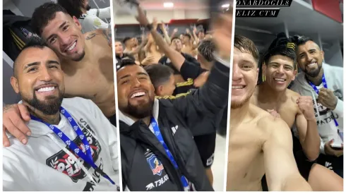 Arturo Vidal estuvo en la gran celebración de Colo Colo.