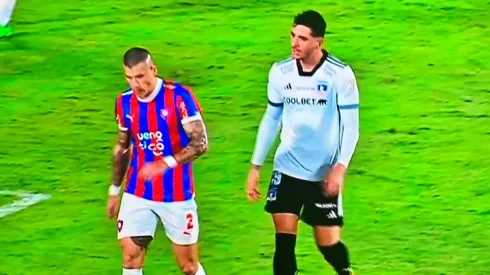 Castellani encaró a Alan Benítez tras el planchazo a Falcón.