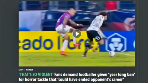 El planchazo que recibió Falcón dio la vuelta al mundo.