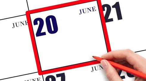 Calendario de junio