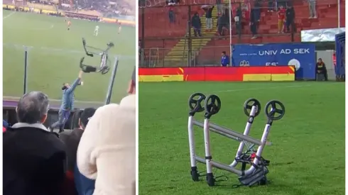 El dueño del carrito cuenta la versión de cómo un hincha lo lanzó a la cancha.