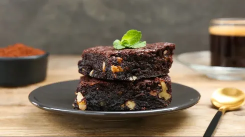 Brownie de chocolate con nueces