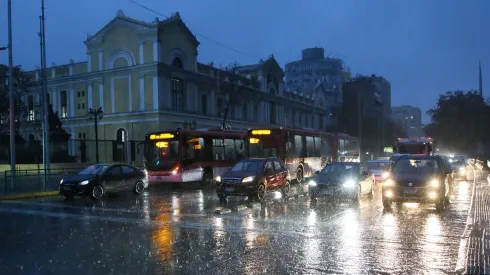 Santiago 21 de junio 2024.<br />
Lluvia en la capital.