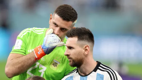 El Dibu y Messi en Argentina.