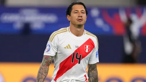 Gianluca Lapadula en el partido de Perú vs Chile, en la fecha 1 de la Copa América 2024.