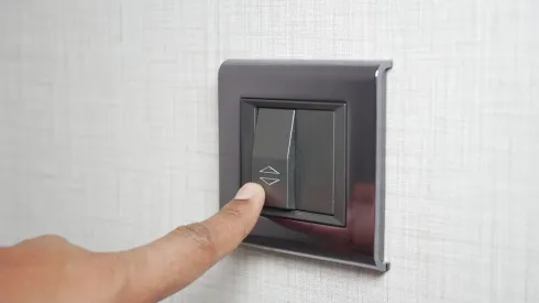 Interruptor de electricidad.